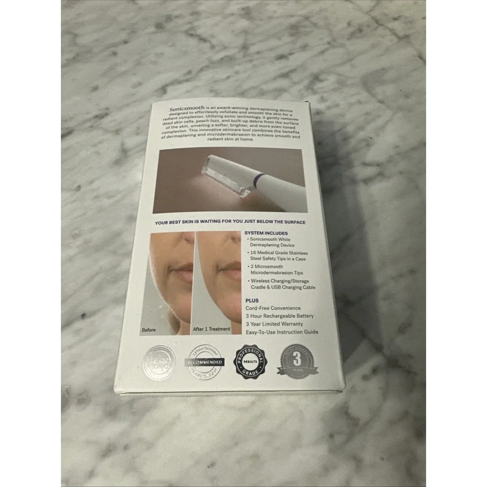 Michael Todd Sonicsmooth Pro+ Sonic Dermaplaning and Facial Hair/Open Box/NEW